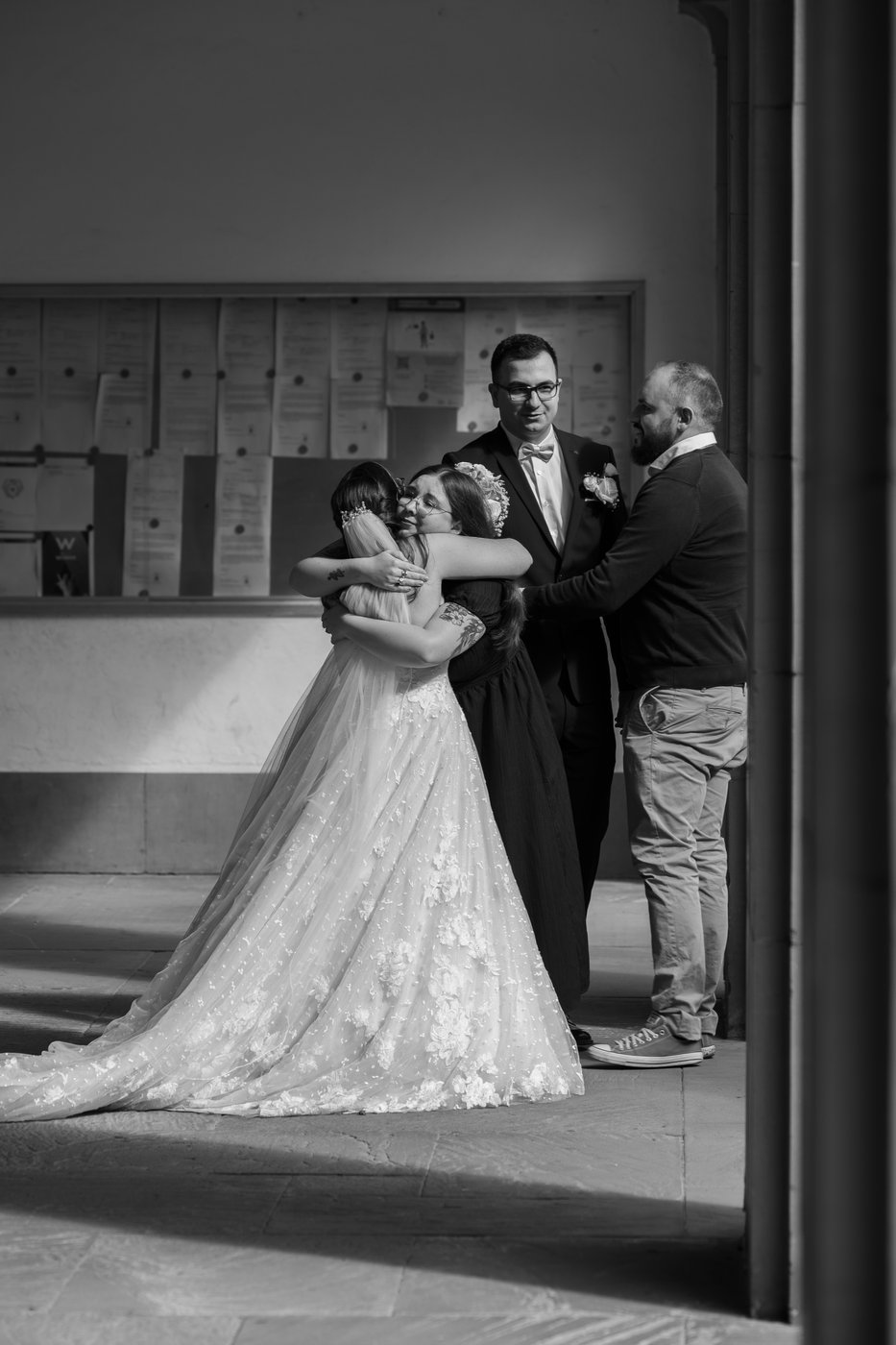 Jacqueline und Fabian — Gratulation nach der Trauung